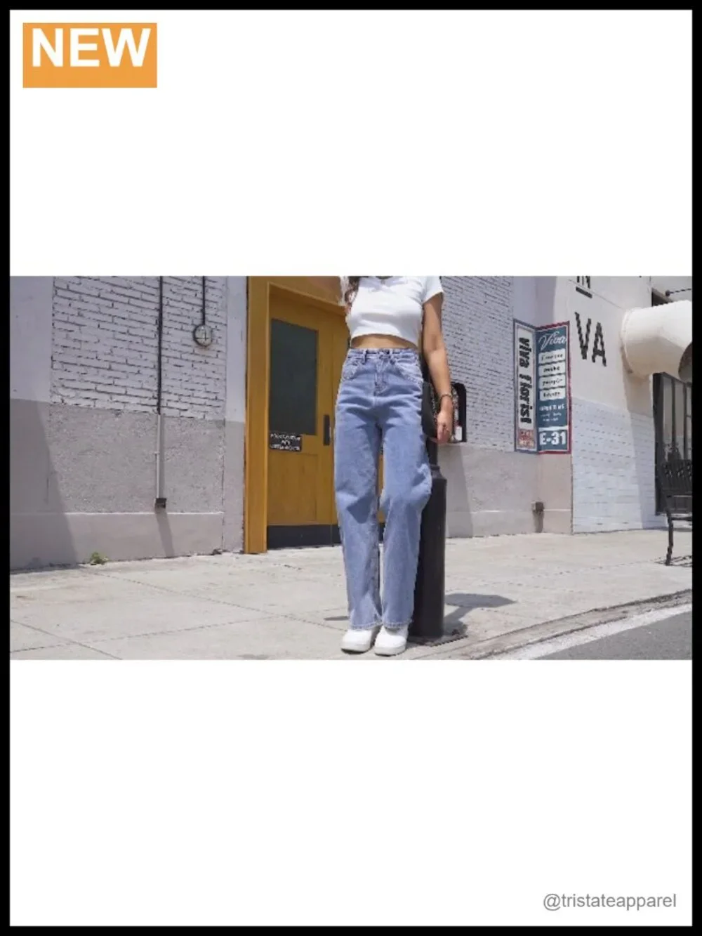 High Waisted Wide Leg Baggy Stretchy Boyfriend Jeans Denim Pants Trousers Loose